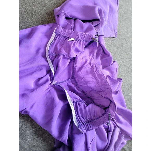 Vintage 70s Hippy Genie Belly Dancing Pants Purple Harem Small‎ Funky Unique - Picture 12 of 13